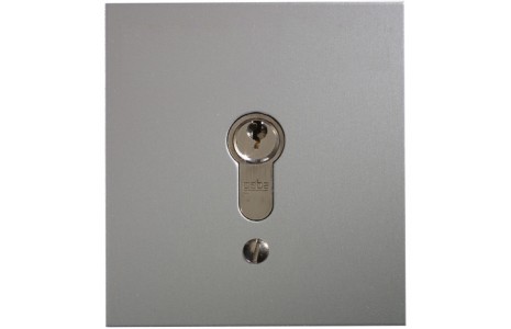 Schlüsseltaster im Metallgehäuse, 2-Kontakt mit Zylinder (Unterputz), 3 Schlüssel
