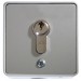 Schlüsseltaster im Metallgehäuse, 2-Kontakt mit Zylinder (Aufputz), 3 Schlüssel