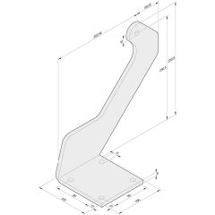 Torpfostenbeschlag 203/230,5 R